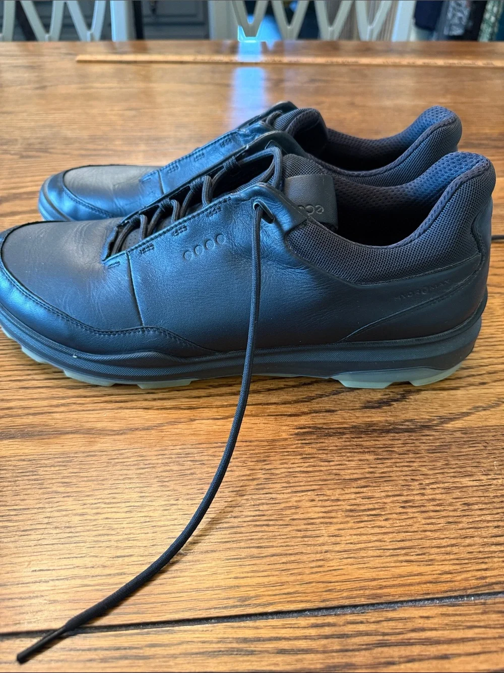 ECCO Biom Black Leather Walking Comfort Sneakers Shoes Men’s 47